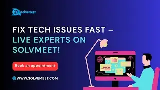 App Glitching? Get Live Expert Help in Minutes with Solvmeet ⚡️