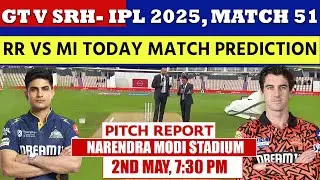 IPL GT vs SRH Match 51st Pitch Report | Narendra Modi Stadium Pitch Report | Ahemdabad Pitch Report