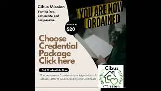Ordination Training Video Become and Ordained Minister