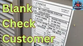 Blank Check Customer | Air Conditioning