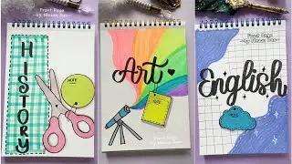 11 Aesthetic Front Page Ideas | Cute Calligraphy & Creative Notebook Covers