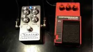 Keeley Compressor C4 vs Vintage MIJ Ibanez CP10 Compressor