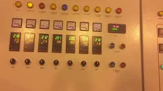 heating the extruder to the setting temperature