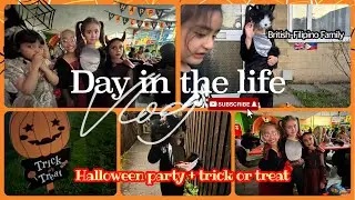 Day in the life Uk| halloween party+trick or treat in the Uk #dayinthelife Halloween2024