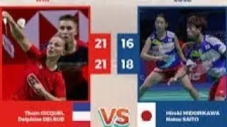 HIROKI MIDORIKAWA/NATSU SAITO🇯🇵 Vs DELPHINE DELRUE/THOM GICQUEL🇫🇷:XD YONEX SUNRISE INDIA OPEN 2025
