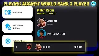 Playing Against Current World Rank 3 Player  (ABHI-BIT) 🔥. Efootball 2025 Mobile 😤🥶