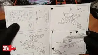Обзор на стендовую модель Supermarine spitfire mkvb производитель HobbyBoss