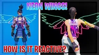 HOW Is The NEON WINGS Backbling REACTIVE In Fortnite! | How To Get NEON WINGS Backbling!