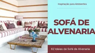 Sofá de Alvenaria | 62 Ideias de Sofá de Alvenaria | Ideias de Sofá | Inspiração para Ambientes