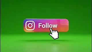 Realistic Instagram Follow Green Screen Overlay: Free HD Stock Footage