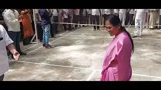 Shobha karandaje V/O  Bsirathi Shuresh Shuttlebadminton match 
