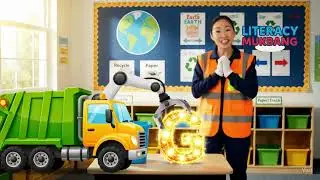 G is for Garbage Truck! | Literacy Mukbang&trade; | Eye Heart Literacy | Phonics Fun for Kids