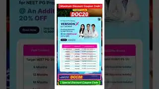 Prepladder Discount Coupon Code | Prepladder Coupon Code DOC20 | Prepladder VERSION X Plan Discount