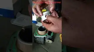 Honda CB shine 125 piston ring fitting short video ⚡⚡🧑&zwj;🔧