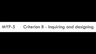 Criterion B - feedback