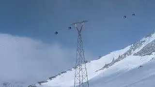 A VERY Tall Gondola Tower - Doppelmayr Flexenbahn, Arlberg, Austria