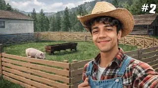 I Built My FIRST Pig House & Bought a Pig 🐷 | Ranch Simulator Gameplay #2 | Snorble.