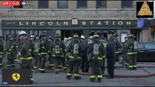 Live: Lincoln station fire CFD firefighter in critical condition has died CHI I.L. #live #news