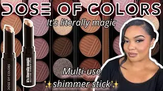 DOSE OF COLORS ITS LITERALLY MAGIC ✨MULTI USE GLITTER STICK REVIEW & DEMO