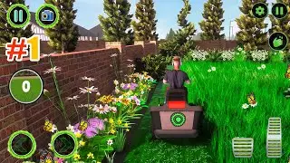 Lawn Mowing Grass Simulator | Realistic Lawn Cutting Gameplay | Android Game