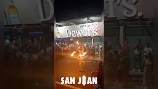 Fire Juggling Street Performance 🔥🔥 | La Placita, San Juan - Puerto Rico