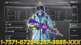 New Update 4.4⚡Best Sensitivity code + Control Settings Pubg Mobile/Bgmi Sensitivity 2026
