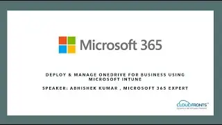 Deploy & Manage OneDrive for Business using Microsoft Intune