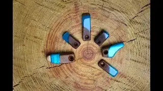 R&eacute;utilisation chutes de projets bois et r&eacute;sine epoxy (ne jetez rien !)