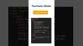Text hover effects using html and css#htmlcssjs #html #css #webdevelopment #coding #webdesign #web