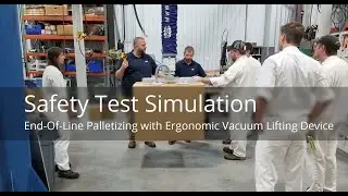 Vacuum Lifting Device For End-Of-Line Palletizing - Safety Demo