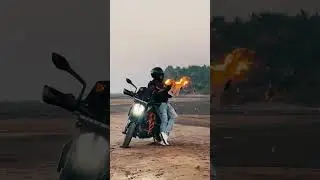 Creative transition ideas with bike 🏍️🔥 #transition #shorts #bike #fire