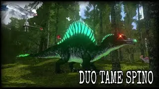 Duo is taming Spino on a PvP server | ARK Survival Evolved Mobile