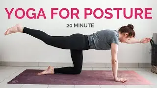 20 min YOGA FOR BETTER POSTURE | Yoga For People Who Sit All Day | Yoga with Uliana