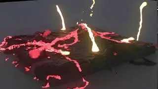 Houdini Lava(viscosity test)