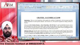 FACTORIES ACT,1948 BY CS RAMANDEEP SINGH(CYBER LAWYER)