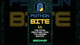 Python Beginner Bite 11: The Final Frontier: Find the Hidden Suffix!