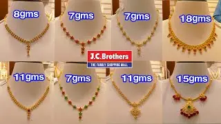 Lightweight #Stone Necklace Design's l #Gold #Necklace Designs #JCBrothers from just 7 grams