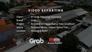 Banyak Banget ! Branding 60 Papan Nama Toko Grab Food Malang & Kediri - Bambu Runcing Production