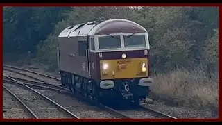 GBRF Class 69 (69009) and Class 150s at Ridgmont Station.