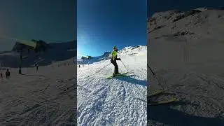 Skiing in Kitzsteinhorn #ski #skiing #alpineskiing #austria #kitzsteinhorn #kaprun #winter #snow