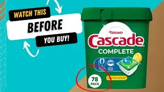 Cascade Complete Dishwasher Pods, Lemon Scent ActionPacs, 78 Count
