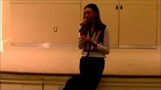 Bianca Golden speaks at Miss Black Connecticut USA