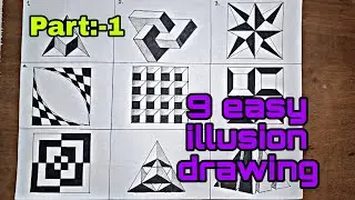 How to draw 3D drawing // 3D easy Illusion drawing || #shorts #art #illusion #drawing #3dart part- 1