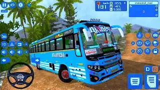 👀 6 Wheeler Anjaneya Express Bus Loaded With Passengers Driving In Offroad - Bus Simulator Indonesia