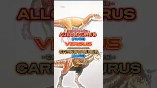 Allosaurus vs Carnotaurus #allosaurus #carnotaurus #1v1 #wisedit #dinosaur #paleontology #shorts