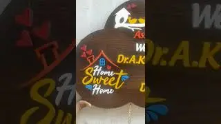 Exclusive Cloud ☁️ Shape Colorful Flat Door Nameplate &hearts;️🚪🏘️ DIY Name Plate 🤣
