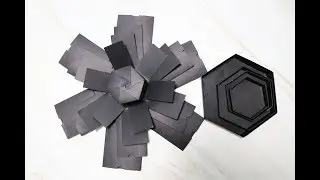 Explosion box／DIY Crafts／Explosion paper gift box／how to make basic explosion box