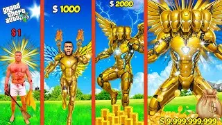 FRANKLIN UPGRADING POOR GOLD & BLUE IRONMAN TO ALL FATHER BLACK & RED IRONMAN IN GTA 5!