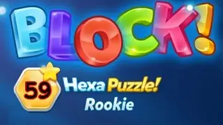BLOCK! Hexa Puzzle! Rookie Level 59 (Rotate) - L&ouml;sung Solution Walkthrough