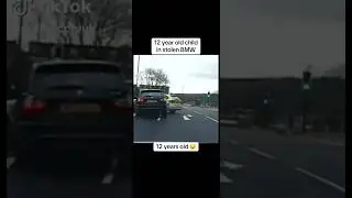 12 year old kid in stolen BMW 😢 case of stealing car 150km speed #bmw #stolen #policechase
